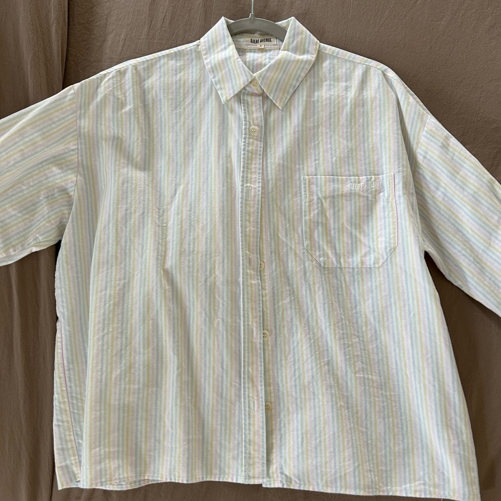 Djerf Avenue Rainbow Breezy Shirt